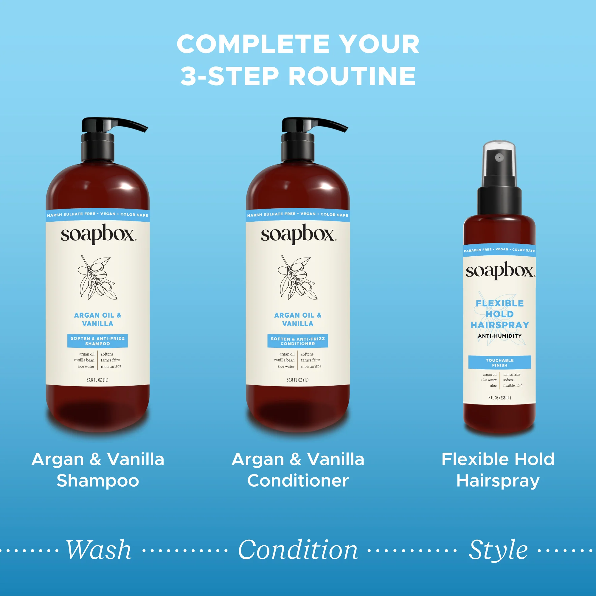 Argan Oil & Vanilla Anti-Frizz Conditioner - 1 Liter - Image 5