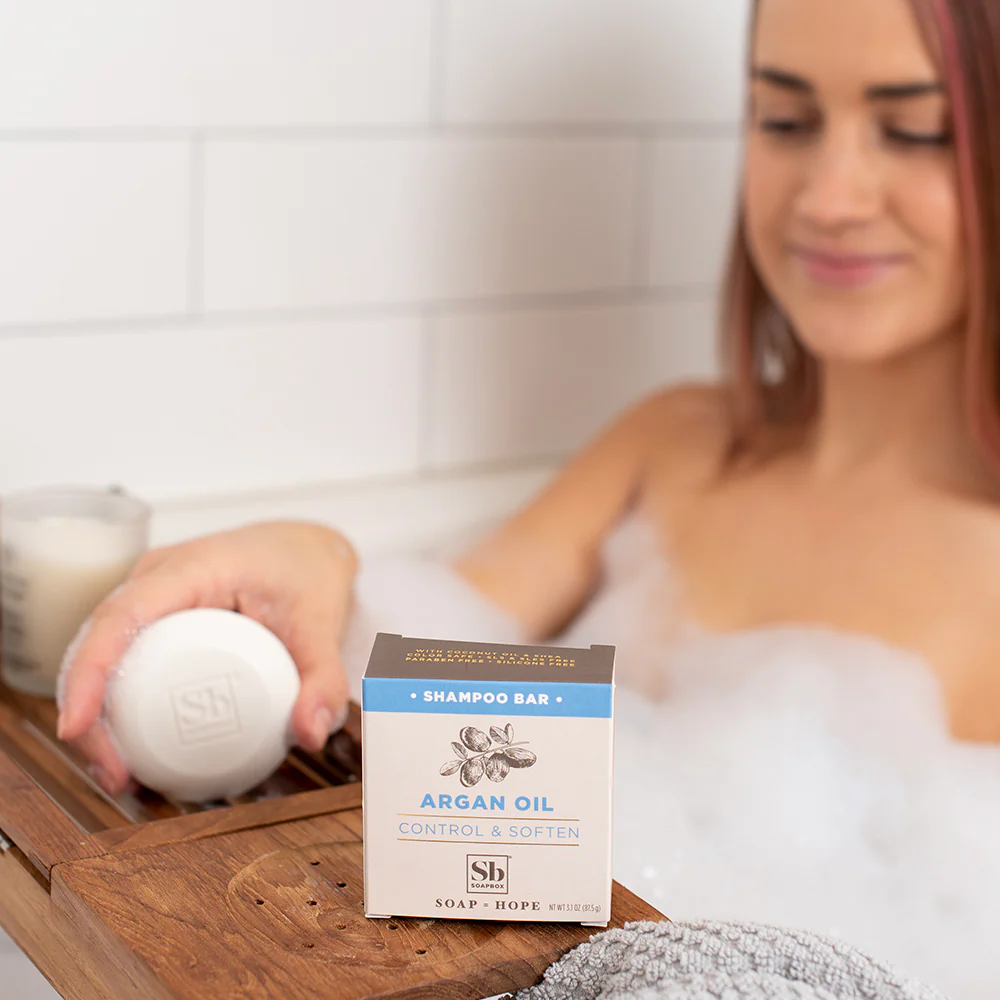 Argan Oil Control & Soften Shampoo Bar - Image 5