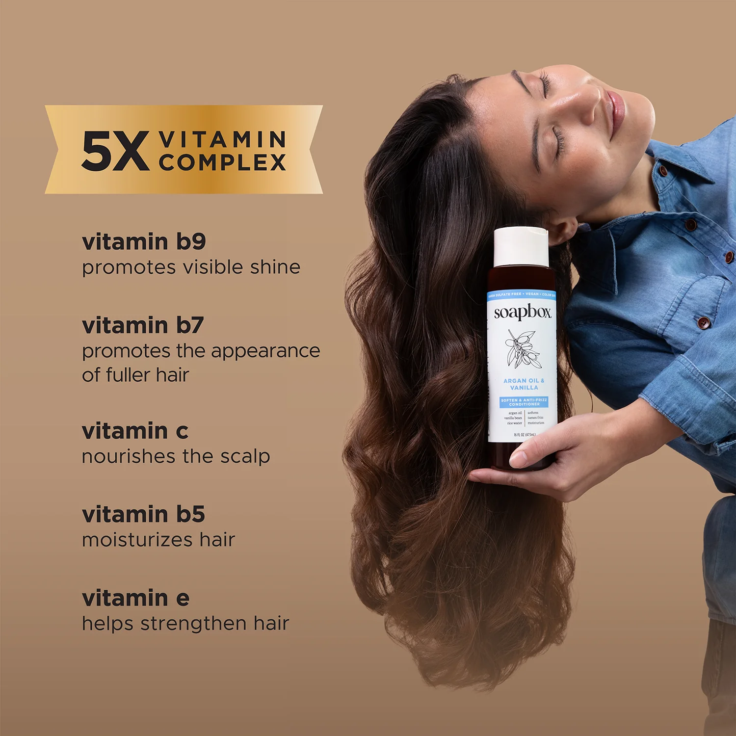 Argan Oil & Vanilla Anti-Frizz Conditioner - Image 3