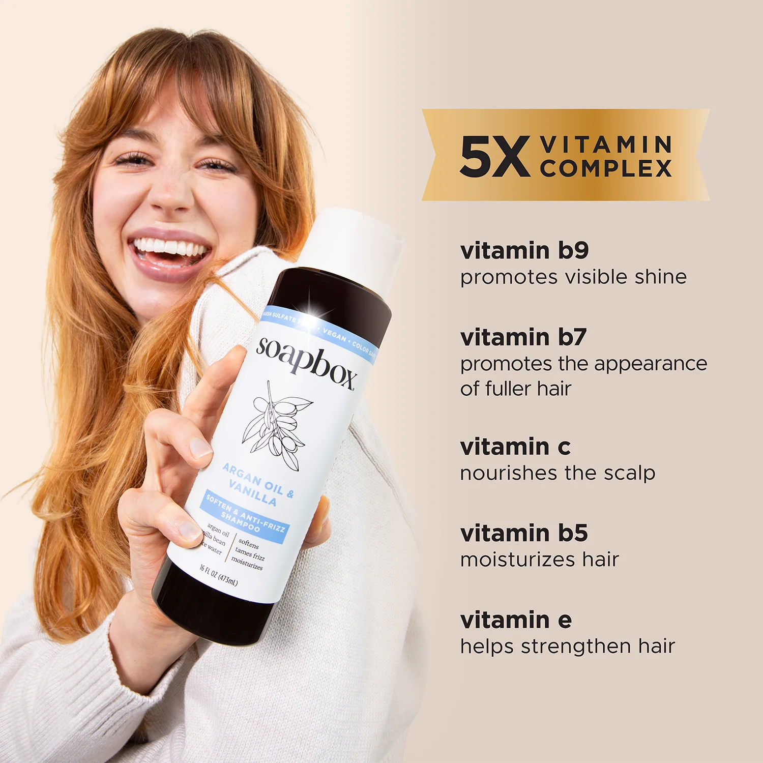 Argan Oil & Vanilla Anti-Frizz Shampoo - Image 3