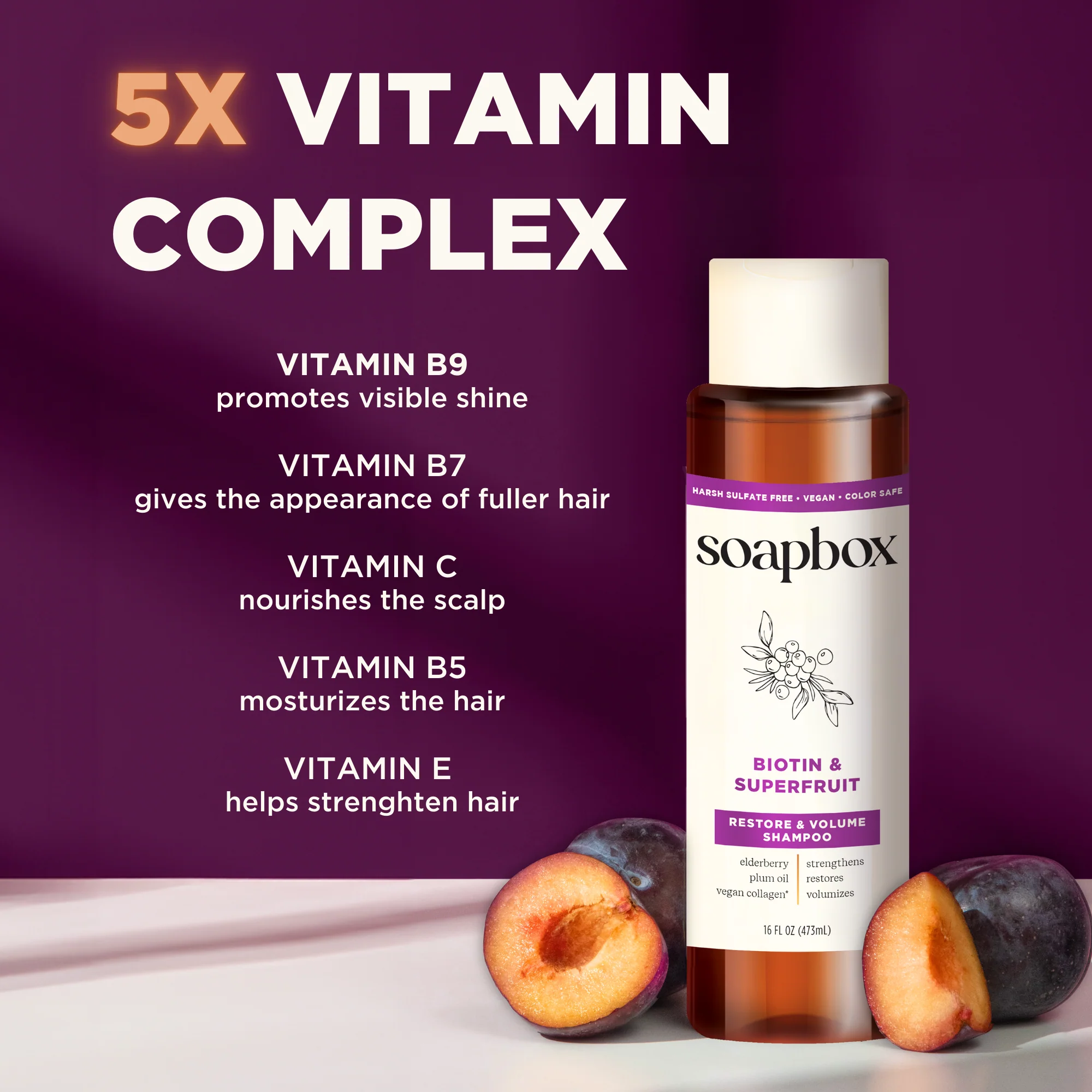 Biotin & Superfruit Volumizing Shampoo + Conditioner Set - Image 5