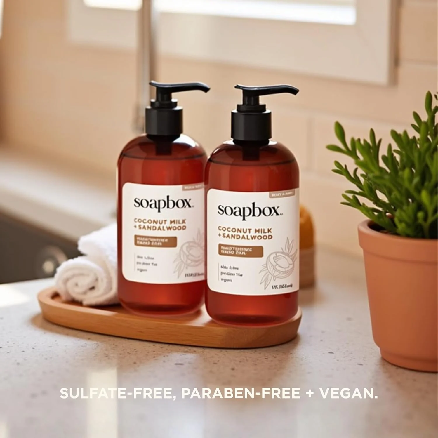Coconut Milk & Sandalwood Deep Moisture Liquid Hand Soap Refill - Image 6