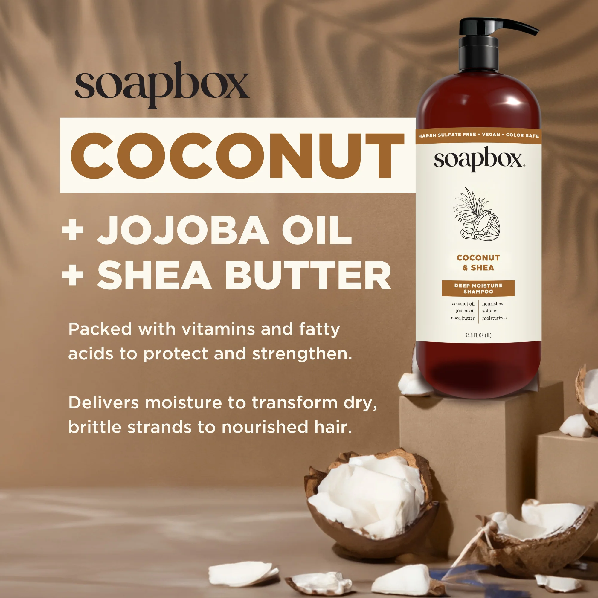 Coconut & Shea Deep Moisture Haircare Bundle (Large) - Image 3