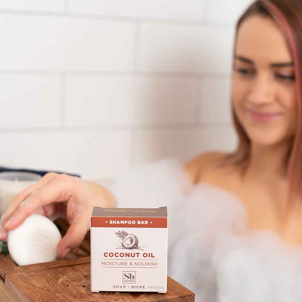 Coconut Oil Moisture & Nourish Shampoo Bar - Image 3