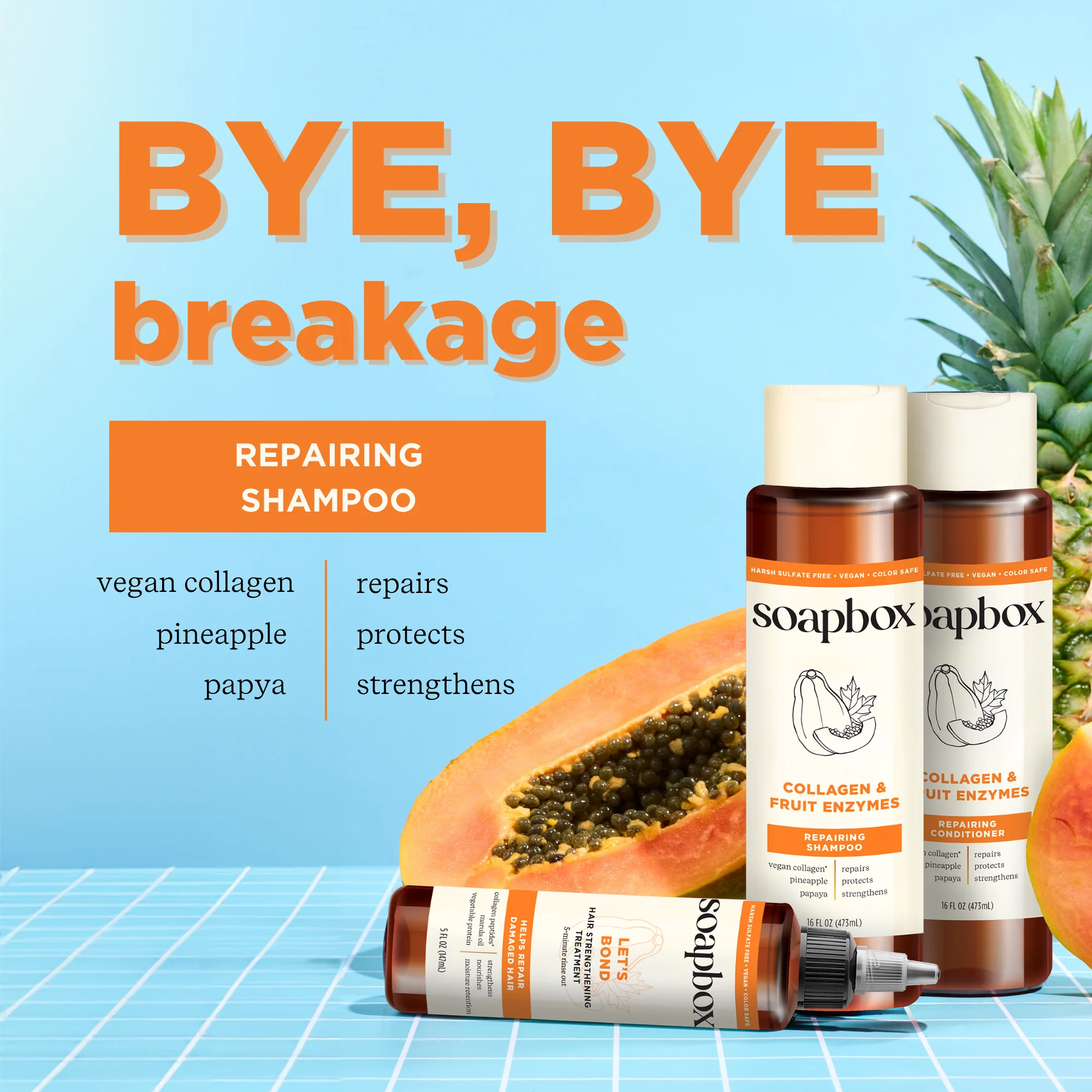 Collagen & Fruit Enzymes Repairing Shampoo - Image 3