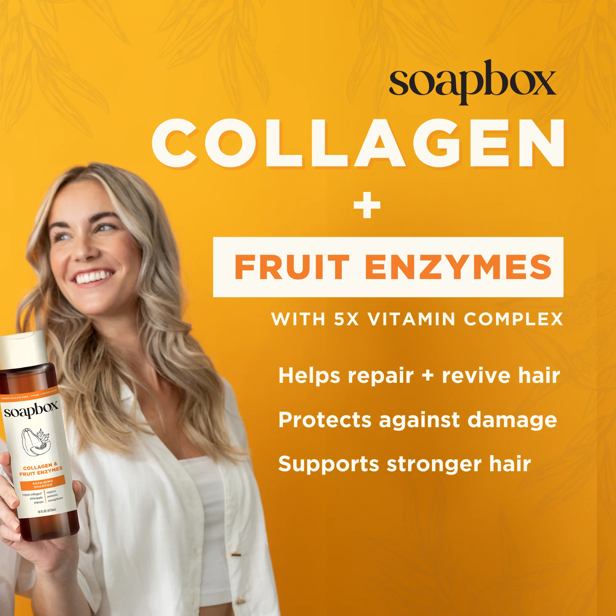 Collagen & Fruit Enzymes Repairing Shampoo - Image 4