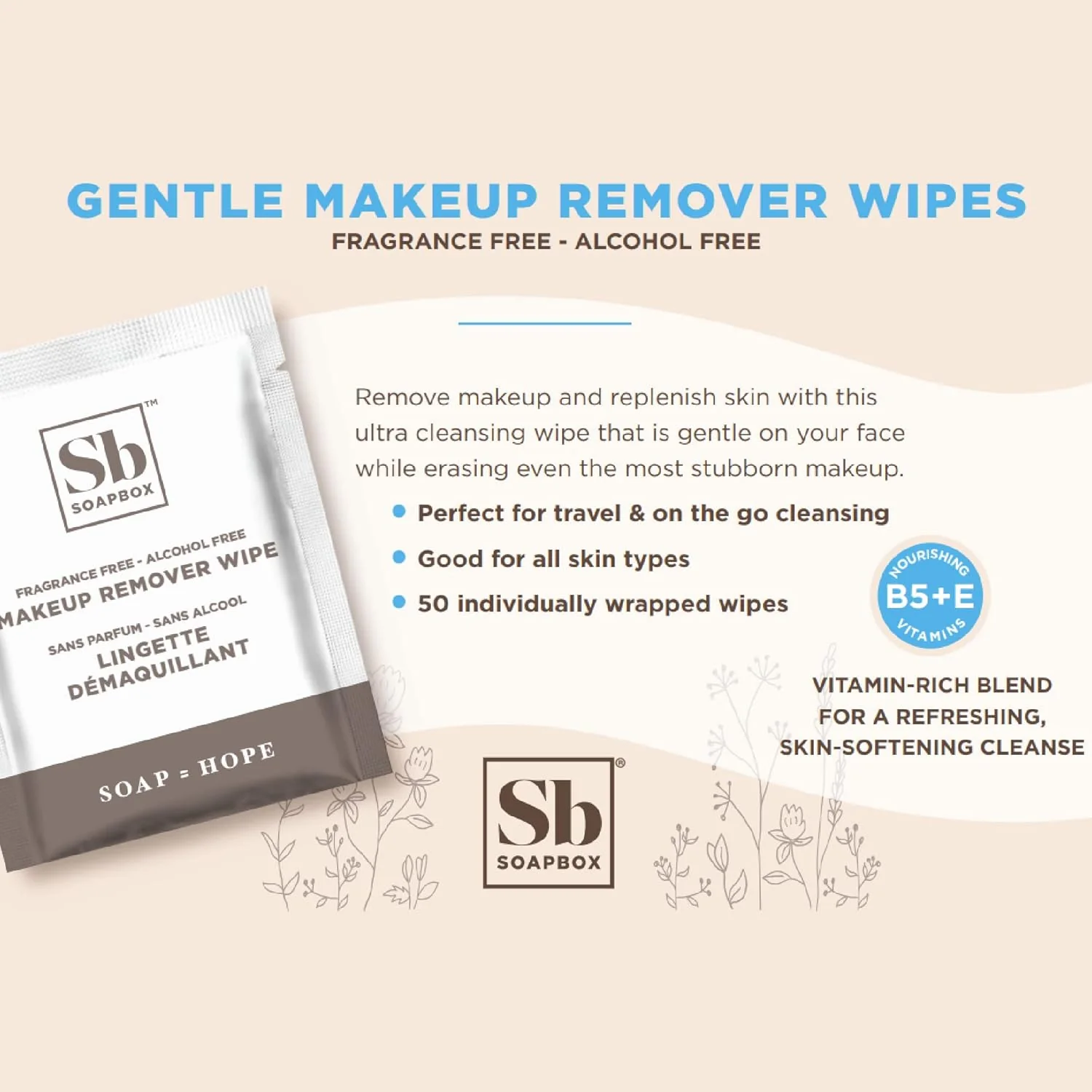 Fragrance-Free Makeup Remover Wipes (50 ct.) - Image 4