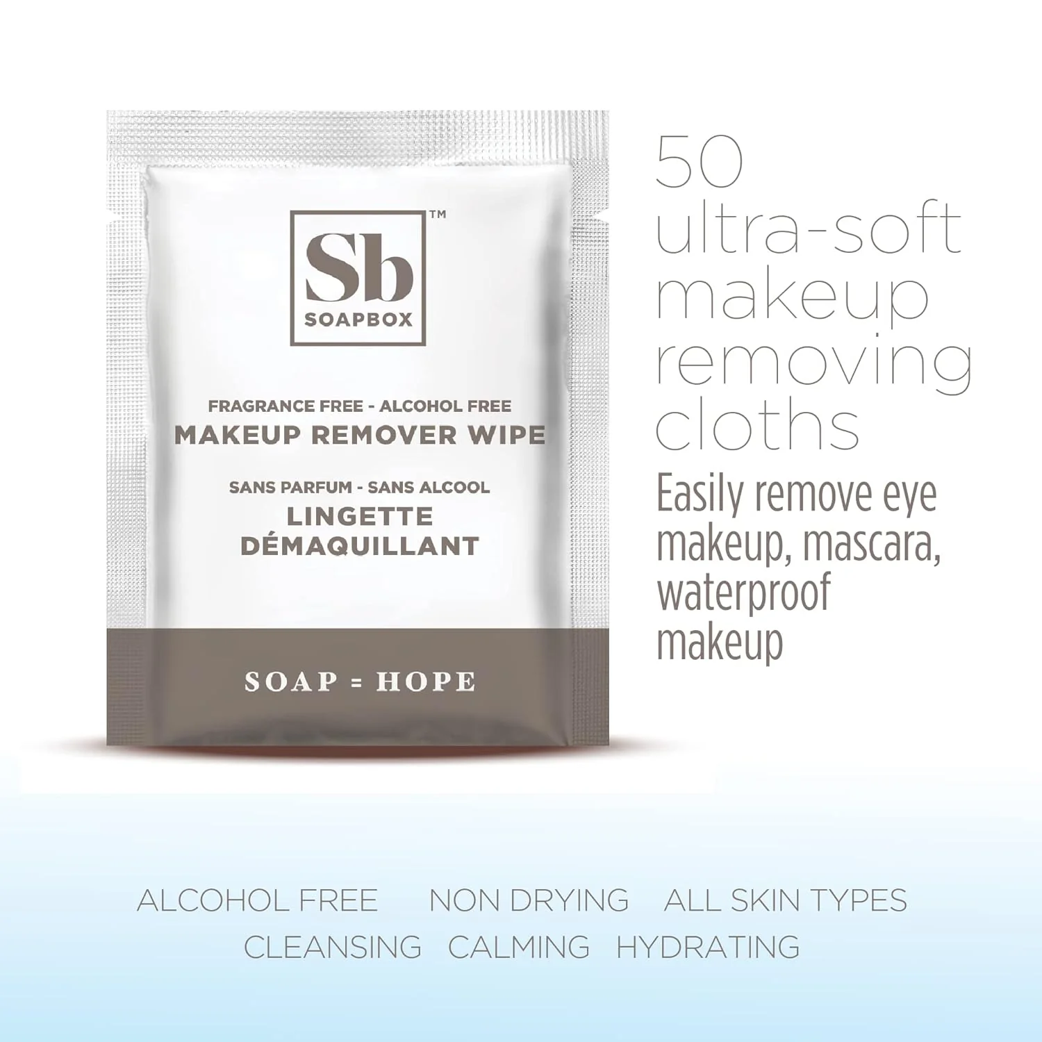 Fragrance-Free Makeup Remover Wipes (50 ct.) - Image 5