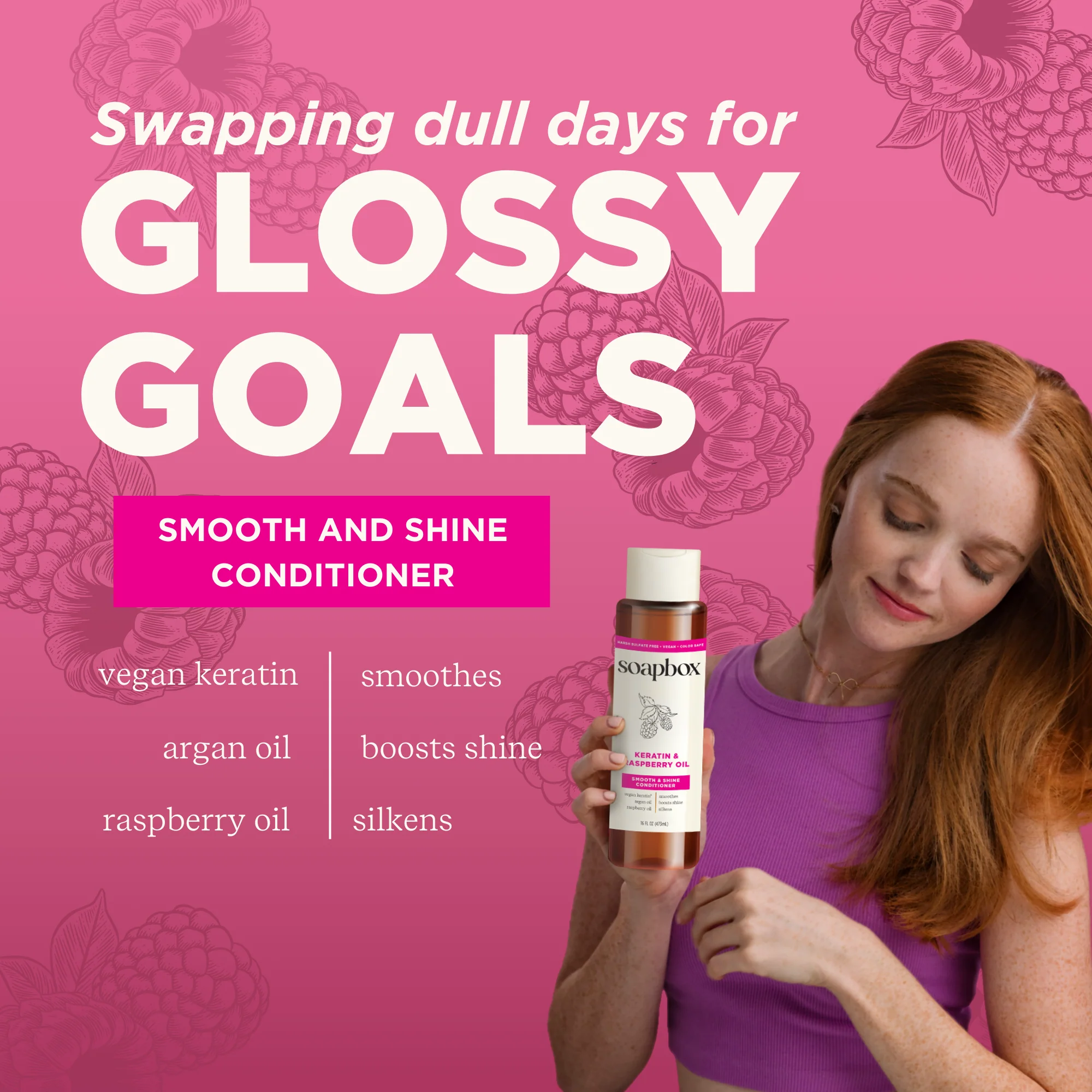 Keratin & Raspberry Seed Oil Smoothing Conditioner - Image 3