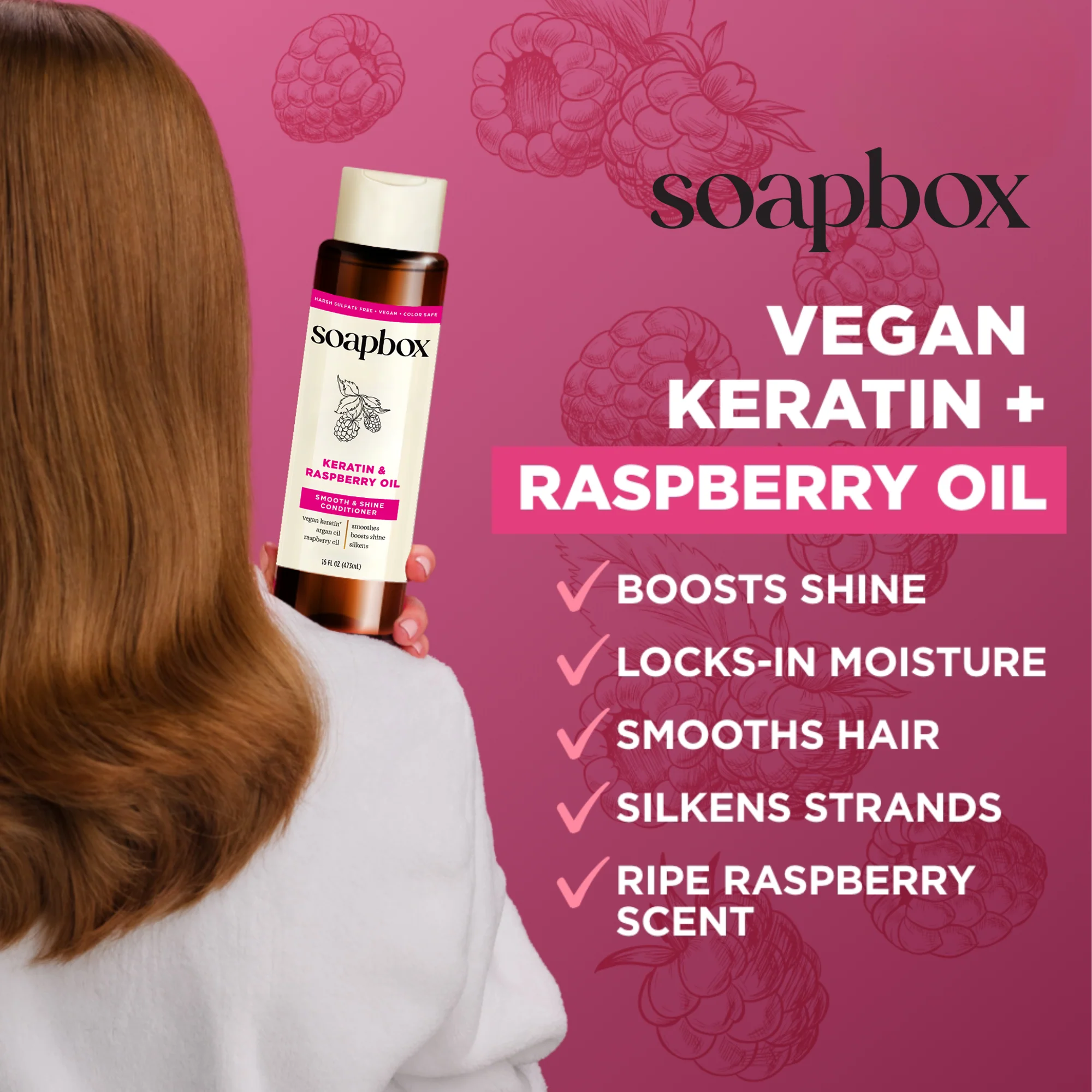 Keratin & Raspberry Seed Oil Smoothing Conditioner - Image 5