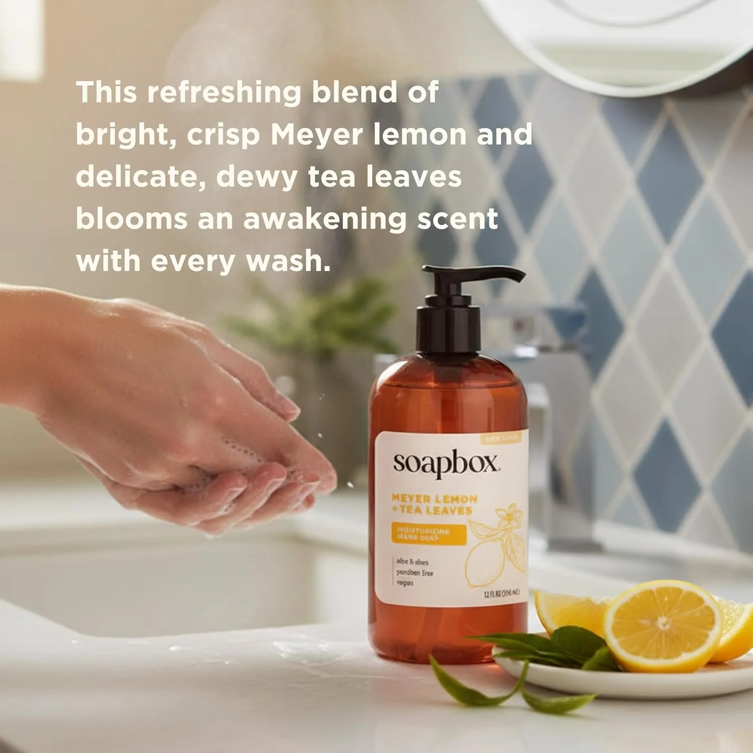 Meyer Lemon + Tea Leaves Moisturizing Hand Soap 3-Pack - Image 4