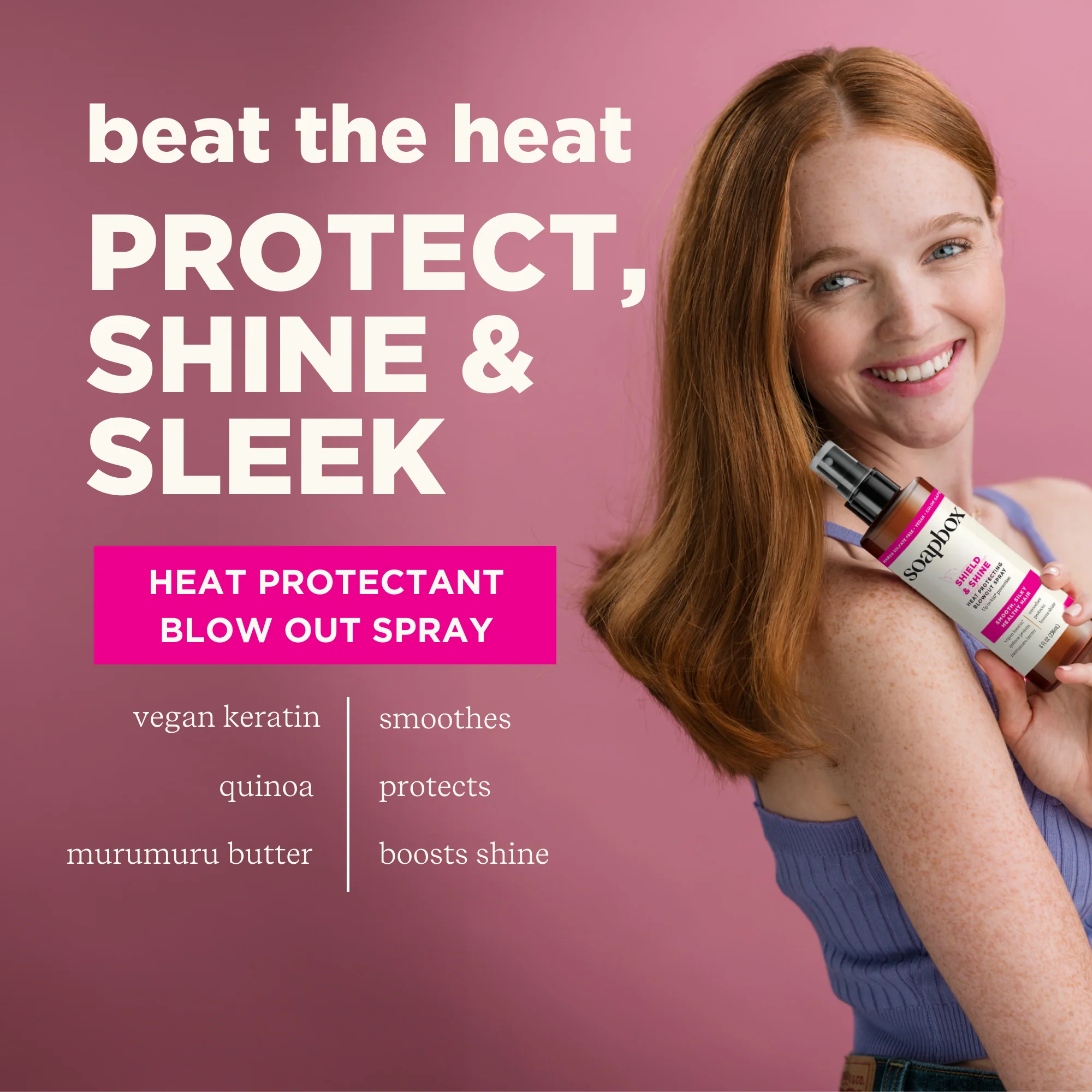 Shield & Shine Heat Protecting Blowout Spray - Image 3