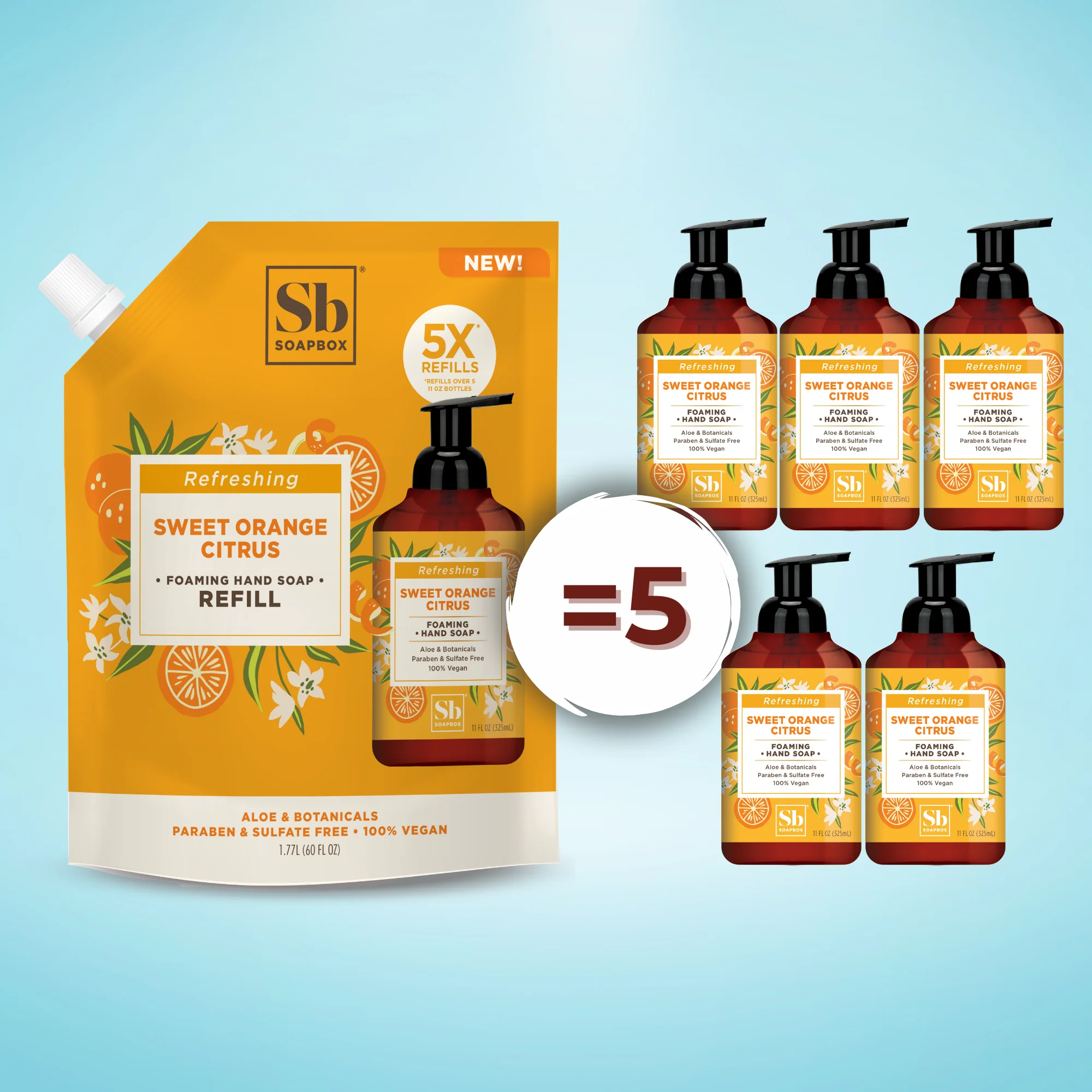 Sweet Orange Citrus Foaming Hand Soap Refill - Image 4