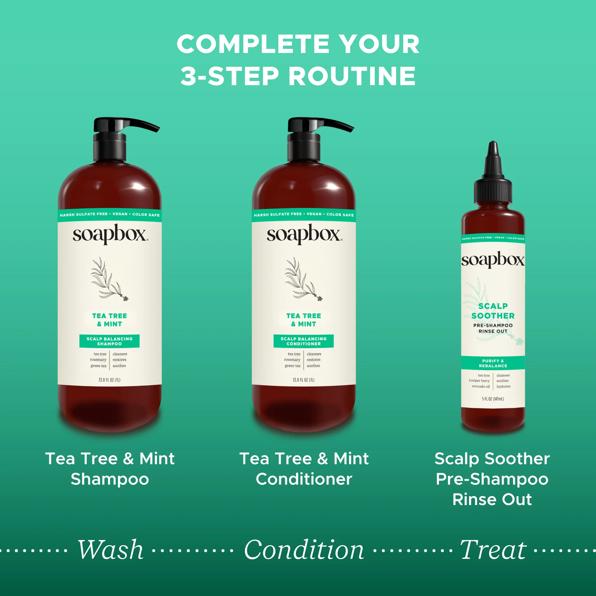 Tea Tree & Mint Scalp Balancing Conditioner - 1 Liter - Image 5