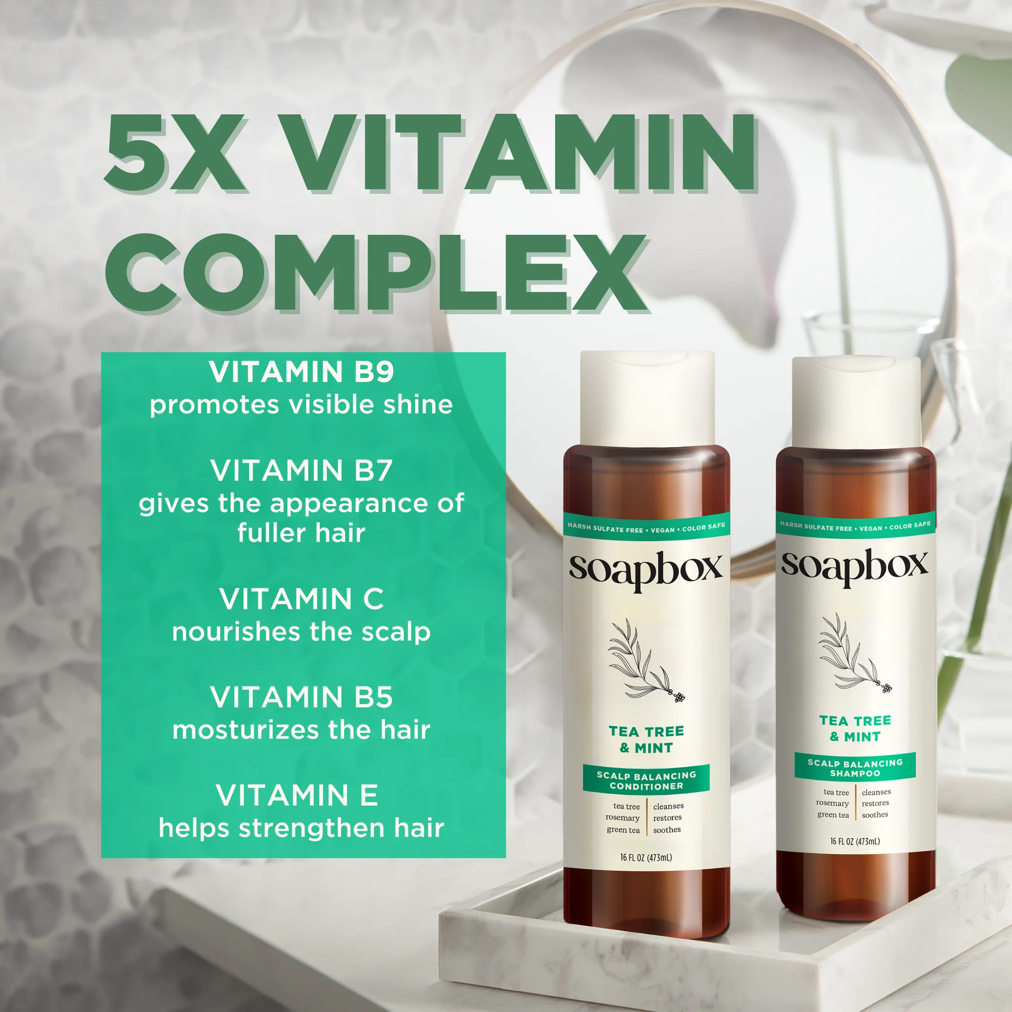 Tea Tree & Mint Scalp Balancing Haircare Essentials - Image 4