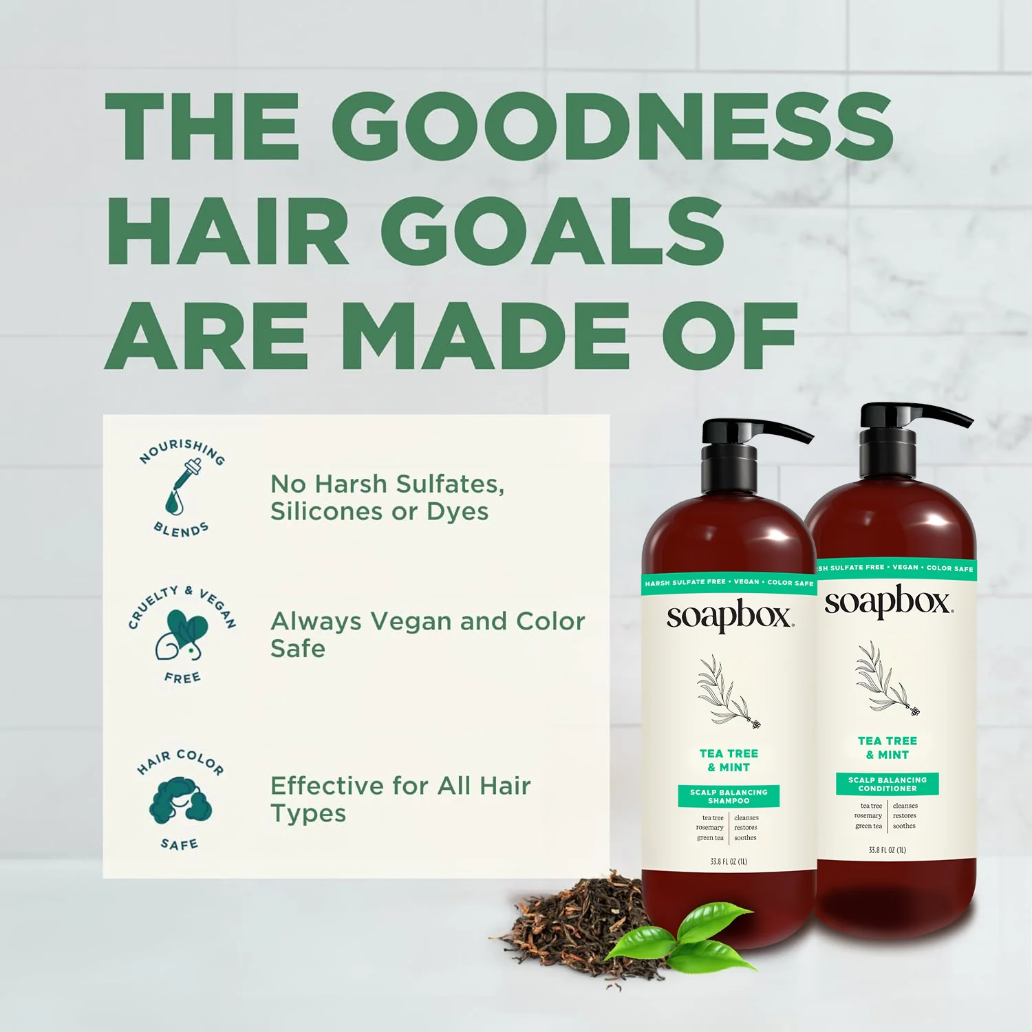 Tea Tree & Mint Scalp Balancing Haircare Essentials (Large) - Image 3
